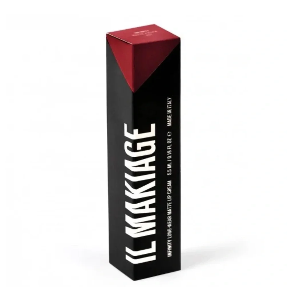 NEW! IL MAKIAGE INFINITY LONG-WEAR MATTE LIP CREAM in Matte Guilty 404